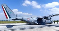 VIDEO | Captan aterrizaje de emergencia de aeronave de la Fuerza Aérea en el AIFA