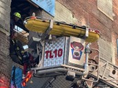Injured construction worker rescued from Boston building after worksite accident