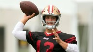 49ers QB Brock Purdy limited at practice with toe injury