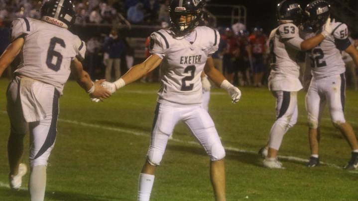 Football: Exeter sophomore drills game