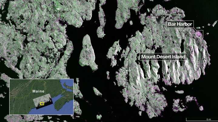 NISAR satellite snaps radar images of Maine, North Dakota. See photos