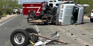 Rollover causes extended road closure in Pima County