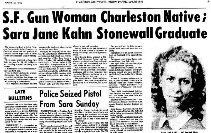West Virginia native Sara Jane Moore, attempted assassin of President Ford, dies at 95