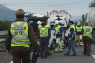 Emergencia en Ruta 5 Norte: choque de furgón escolar con camión deja a menores de edad heridos