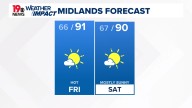 The Midlands will see a sunny, warm weekend