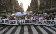 Paro universitario y marcha contra veto de Milei