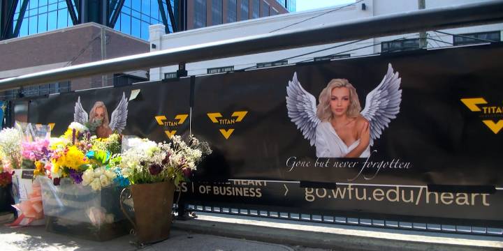 Candlelight vigil for Ukrainian refugee stabbed to death on Charlotte light rail