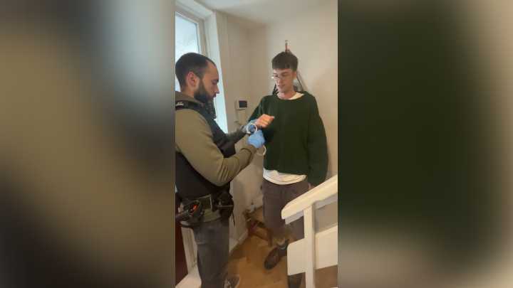 Watch UK police arrest Palestine Action supporter for planning protest