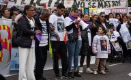 Familiares de Brenda, Morena y Lara pidieron Justicia acompañados de una multitud