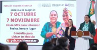 Del 7 de octubre al 7 de noviembre entregarán Tarjeta de Bienestar a mujeres de 60 a 64 años