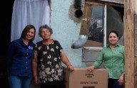 Continúan entrega de apoyos a familias afectadas por lluvias en El Porvenir II