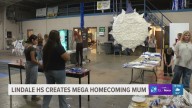 Lindale ISD students create giant 'mega mum' aiming for world record