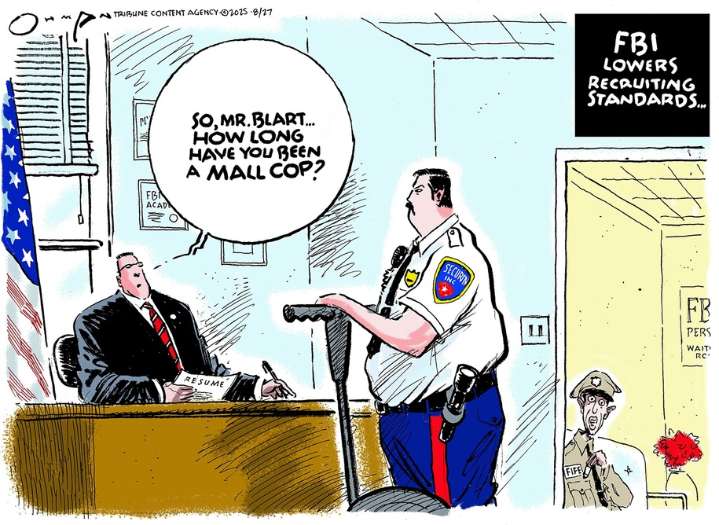 Cartoon: Paul Blart, FBI agent