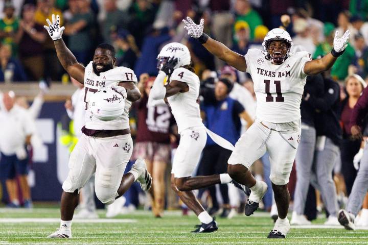 Deadspin | Top 25 roundup: No. 16 Texas A&M rallies late to edge No. 8 Notre Dame