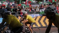 Manifestantes pro-palestinos interrumpen final de la Vuelta a España en Madrid