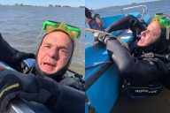 “Cuenten conmigo, siempre”. El polémico video de un intendente kirchnerista practicando buceo que enfureció al campo