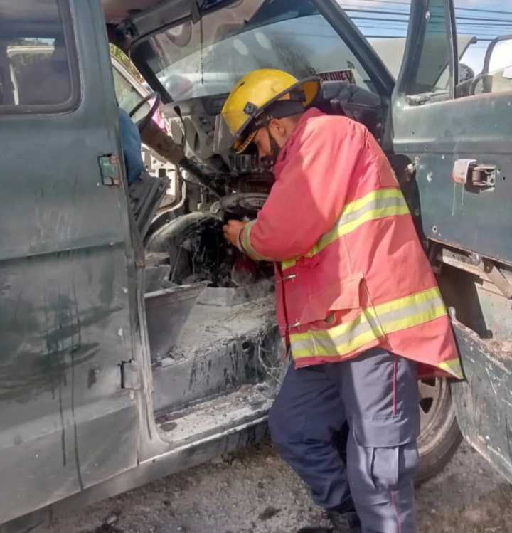 Se incendia unidad de transporte en la Troncal 7 de Boconó