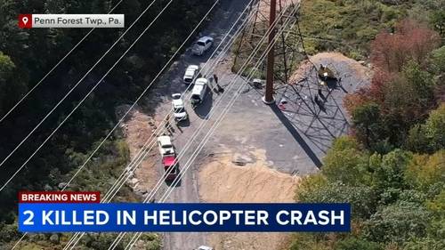 2 dead after helicopter crash near Penn's Peak in Carbon County, Pennsylvania