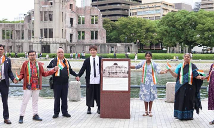 Indian diaspora in Japan pays tribute to Hiroshima victims, lauds PM Modi's role in promoting peace