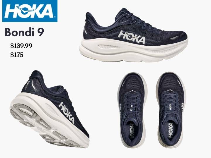 HOKA Bondi 9 sale: Men's cushioned running shoe now $35 off