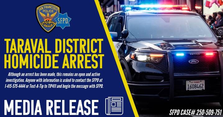 Daniel Patrick Rodriguez Jr. Arrested For Taraval District Stabbing
