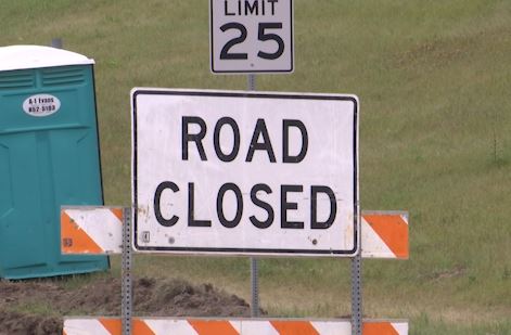 Scheduled road closures in Bismarck this week