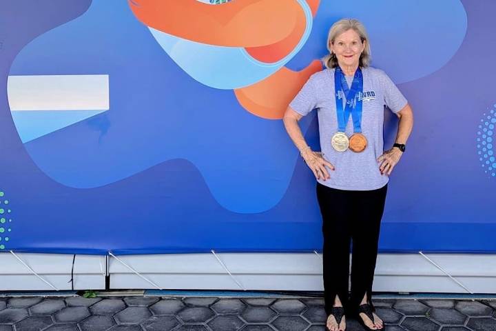B.C. senior wins 2 diving medals in Singapore