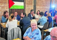 Platos vacíos en solidaridad con los palestinos