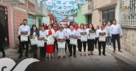 De la Rosa pega Bandos Solemnes en Amozoc