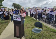 Rochester rally urges Klobuchar, Smith to use their leverage in budget deal