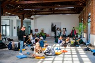 Con talleres, música y teatro comenzó la reinauguración del Juan L. Ortiz