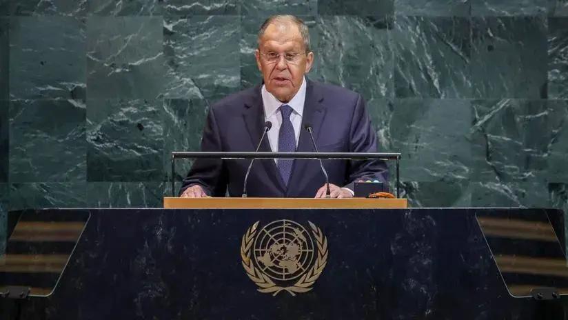 Lavrov dice ante la ONU que Rusia no ve interés en Kiev ni en países europeos para negociar un "acuerdo de paz justo"
