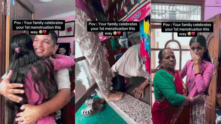 Family celebrates girl’s first period to break taboos, viral video wins hearts