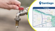 Megacorte de agua en la comuna de Santiago: Revisa el mapa de las zonas afectadas