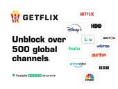 Access 500+ global channels without losing speed or security with Getflix
