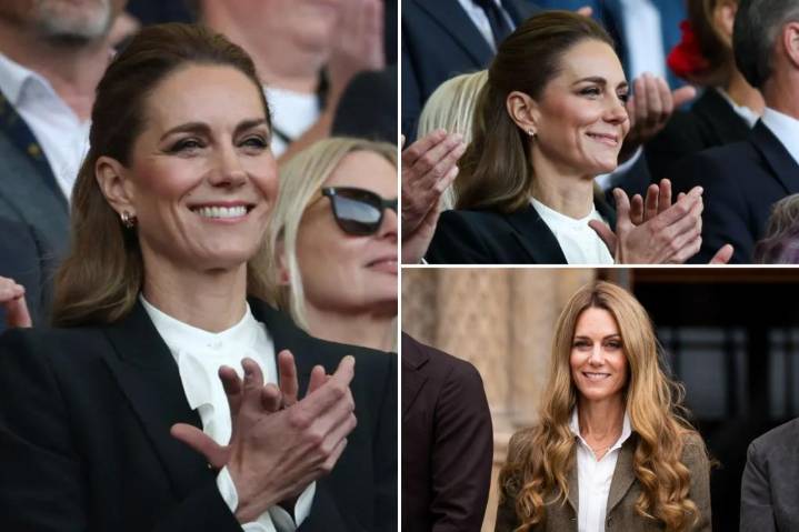 Kate Middleton returns to brunette look after blond hair backlash