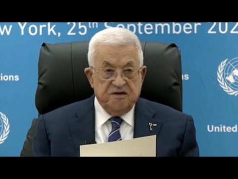 Palestinian Authority leader calls for recognition of an independent state