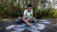 Chalk murals dot Blue Point Preserve for William's Warriors fundraiser