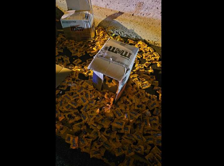 M&Ms spill across N.J. highway after tractor