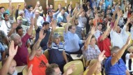 Intoxicación por gas pimienta durante la asamblea de Asoem: varias personas debieron ser asistidas
