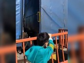 Peligro en cruce peatonal ferroviario de Concepción