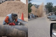¡Fuga controlada! CESPT ya reparó el daño en el Cañón del Sainz