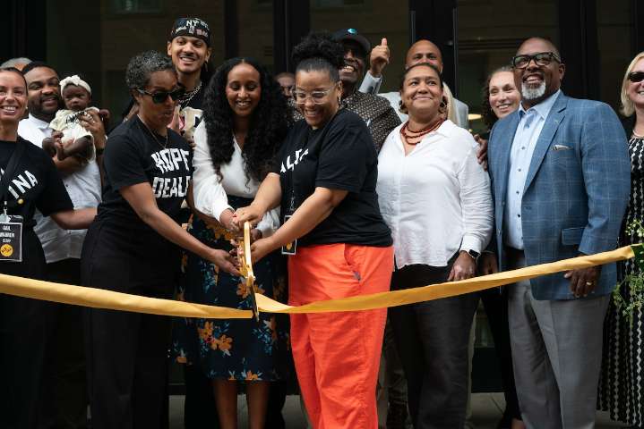 Newly opened Albina development aims to create a path for some former neighborhood residents to return