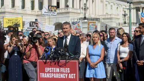 GOP leaders won't help Rep. Thomas Massie's reelection bid as Pres. Donald Trump plots his ouster amid Jeffrey Epstein files fight