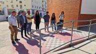 La Palma: Visita institucional a las obras del CEIP Condado de Huelva antes del inicio del curso escolar