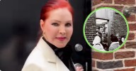 Priscilla Presley Recreates Iconic Elvis Photo In NYC