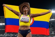 Colombiana consigue bronce en salto largo de Mundial de atletismo