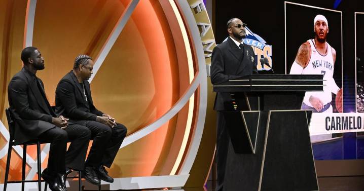 Melo says 'I know what I gave to the game' in night of tears, memories for 2025 Hall of Fame class