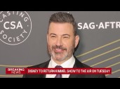 'Jimmy Kimmel Live' to Come Back on ABC Tuesday Night