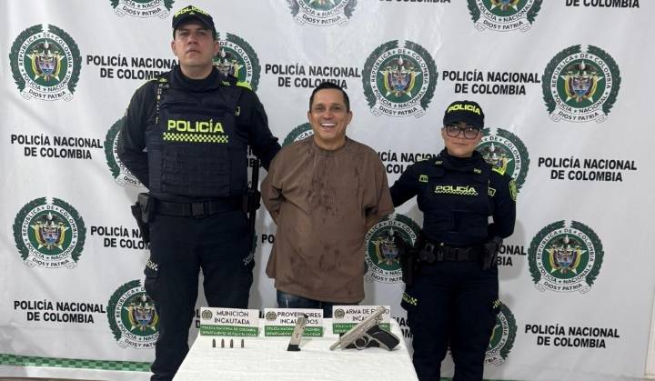 Maicaero fue capturado tras atacar con arma de fuego a su pareja en Valledupar